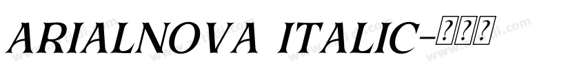 arialnova italic字体转换